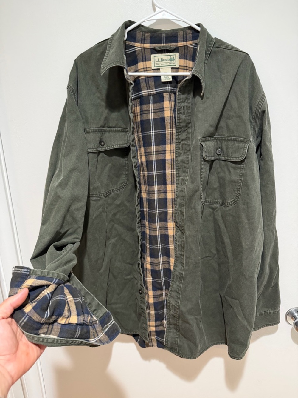 LLbean button down flannel